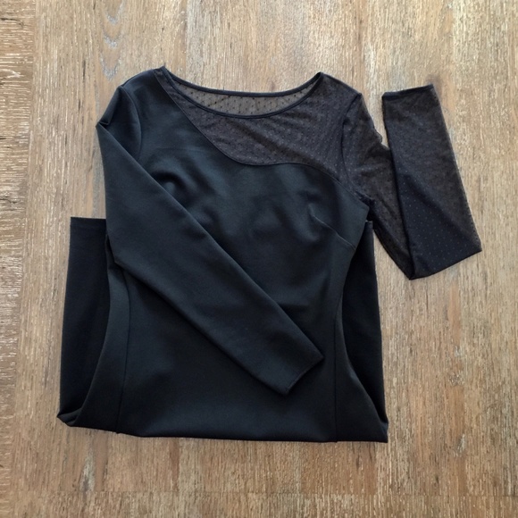 Halston Heritage black stretchy sheath dress - Picture 11 of 16